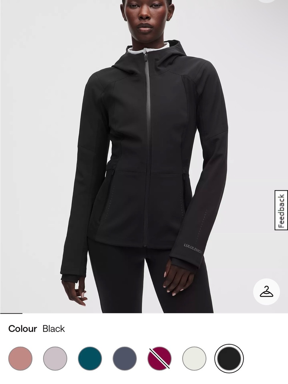 lululemon athletica Black Hooded Utility Jacket